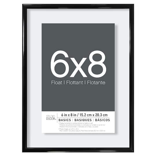 12 Pack: Black Thin 6" x 8" Float Frame, Basics by Studio Décor®